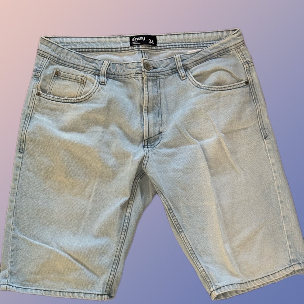 Stylish Light Blue Jean Shorts for Men